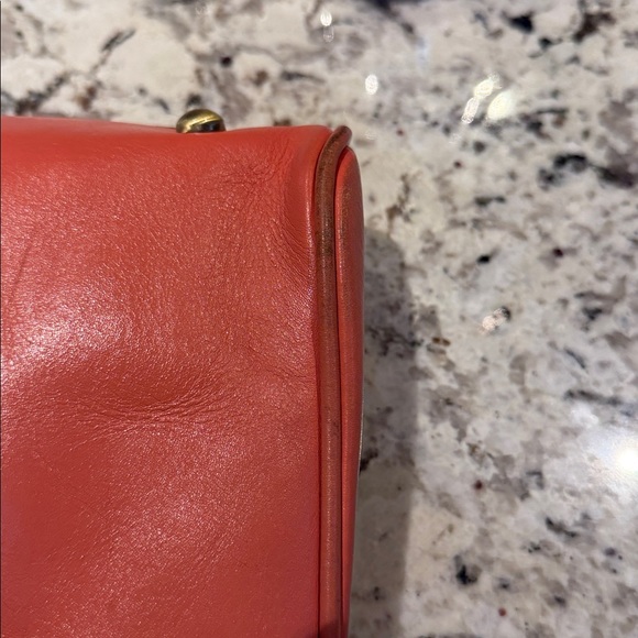 Patricia Nash Coral Embossed Leather Satchel - Picture 13 of 15